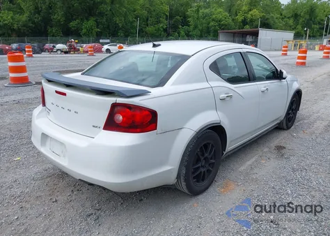 2012 Dodge Avenger Sxt z USA, uszkodzony, nr VIN 1C3CDZCB7CN196209